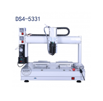 Dual slide desktop hot melt adhesive automatic dispenser